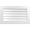 Ekena Millwork Vertical Surface Mount PVC Gable Vent: Non-Functional, w/3-1/2"W x 1"H, Standard Frame, 36"W x 22"H GVPVE36X2201SN - alternate 1